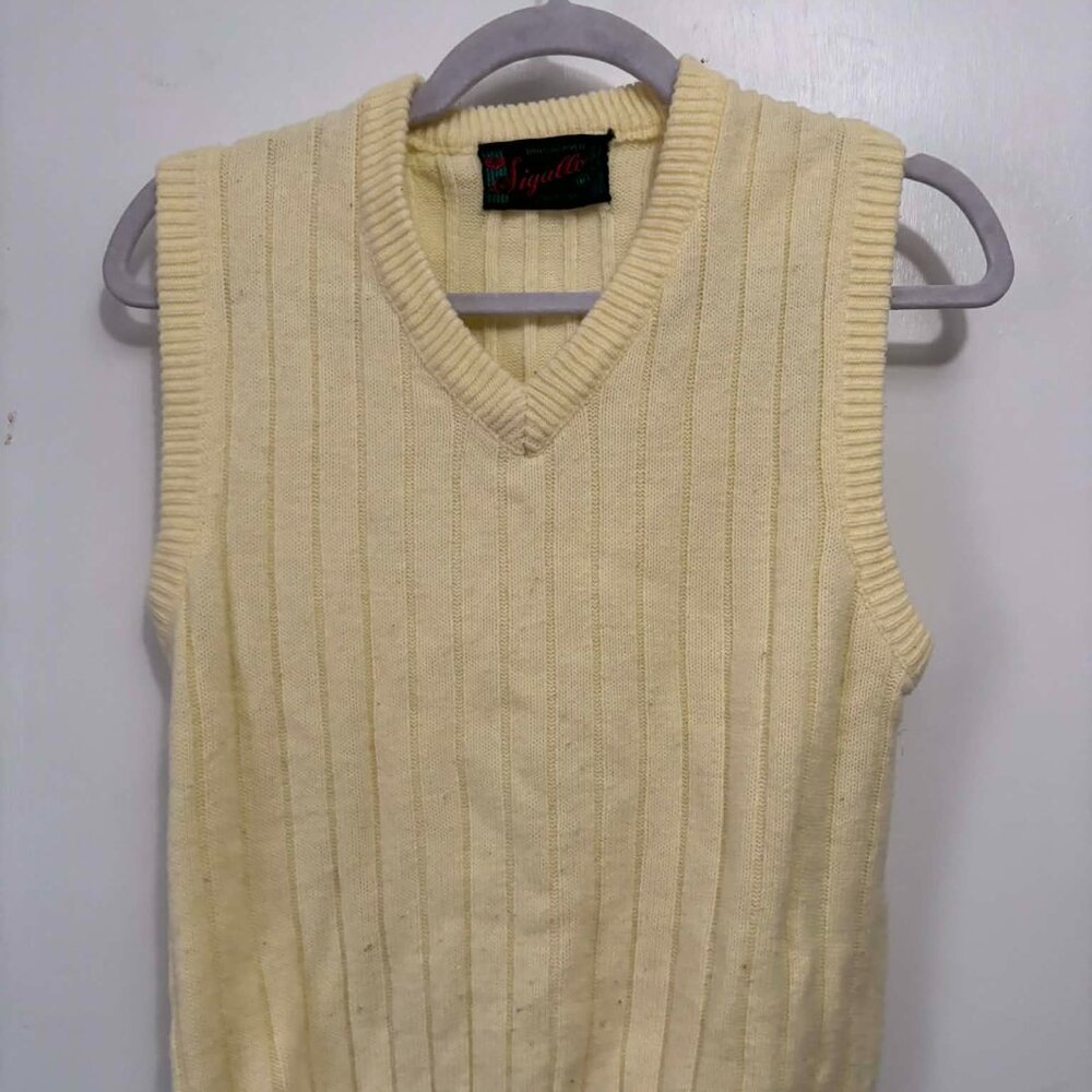 Vintage Yellow Sweater Vest